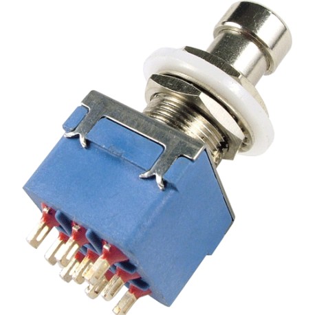 3PDT Latching Pushbutton Switch