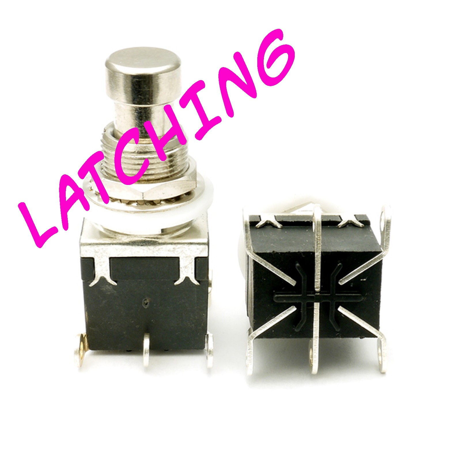 DPDT X-Wing Latching Pushbutton Switch - Griffin Effects