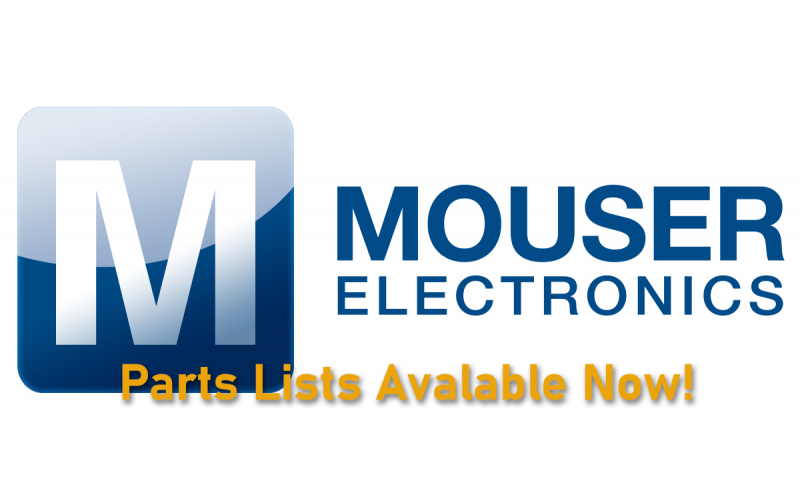 Mouser Parts List Being Added!