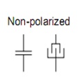 non polarized cap schem symbol