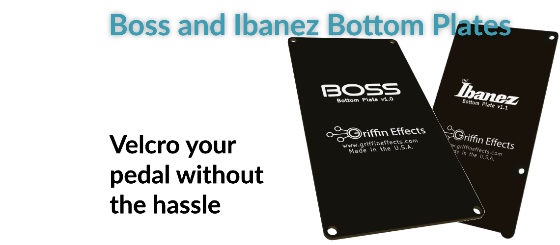 Boss and Ibanez Bottom Plate for Velcro