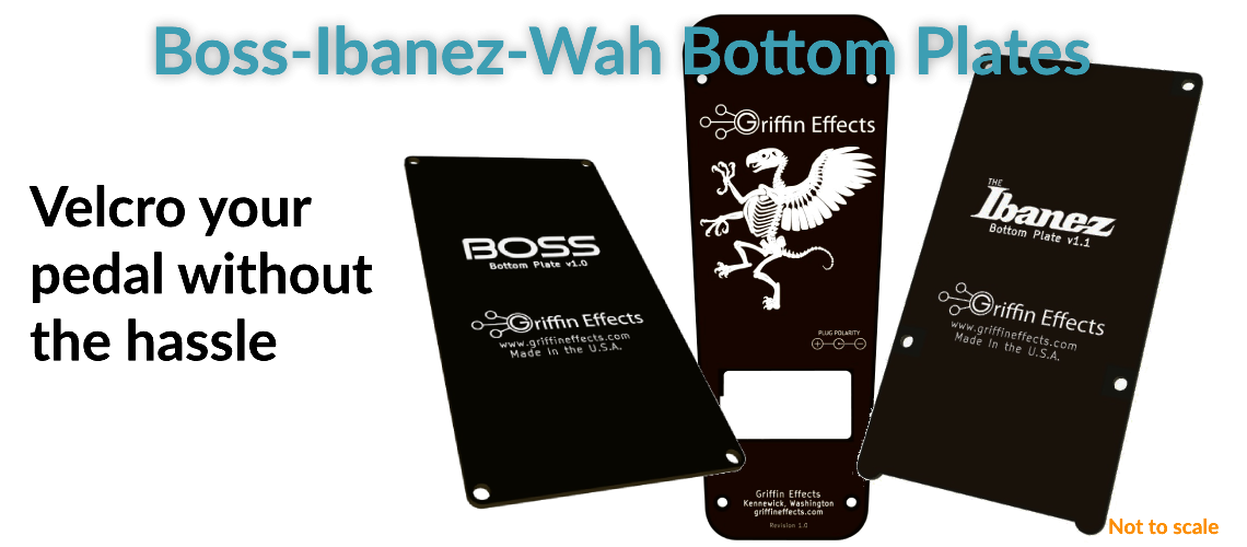 Boss Ibanez and Wah Bottom Plate for Velcro